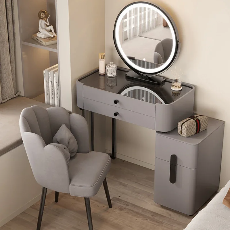 

Nail Salon Furniture Black Dresser Small Vanity Desk Nightstand Modern Living Room Makeup Table Jewelry Organizer Night Stands