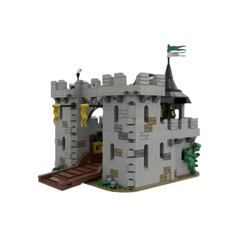 

Medieval Fortress: Remastered Architectural Castle Model - 888-Piece Small Building Blocks Set, Matching Toy for Creative Decor