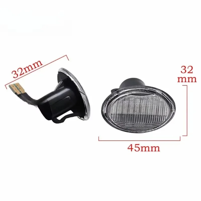 

Zza для Abarth 500 595 695 Автомобильные фонари на крыльях Автомобильные боковые габаритные фонари указатели поворота для R FIAT 500 500C 500L Светодиодные динамические лампы T10 2