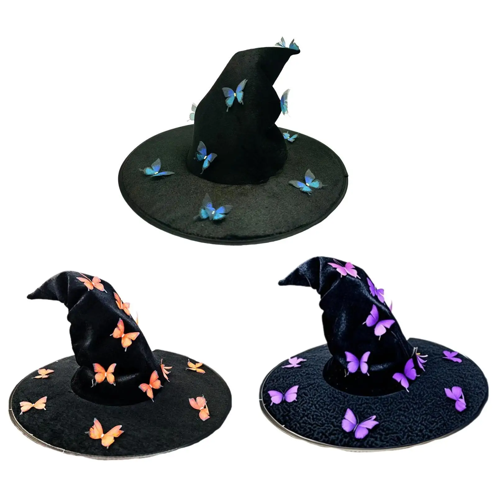 할로윈 마녀 모자 여성 장식 성인 모자 카니발을위한 마녀 의상 모자