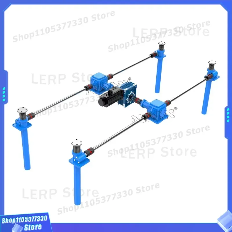 Heavy Duty Worm Gear Screw Jack Linear Actuator for Synchronous Lifting Platform Industrial Power Base Rack Drive System