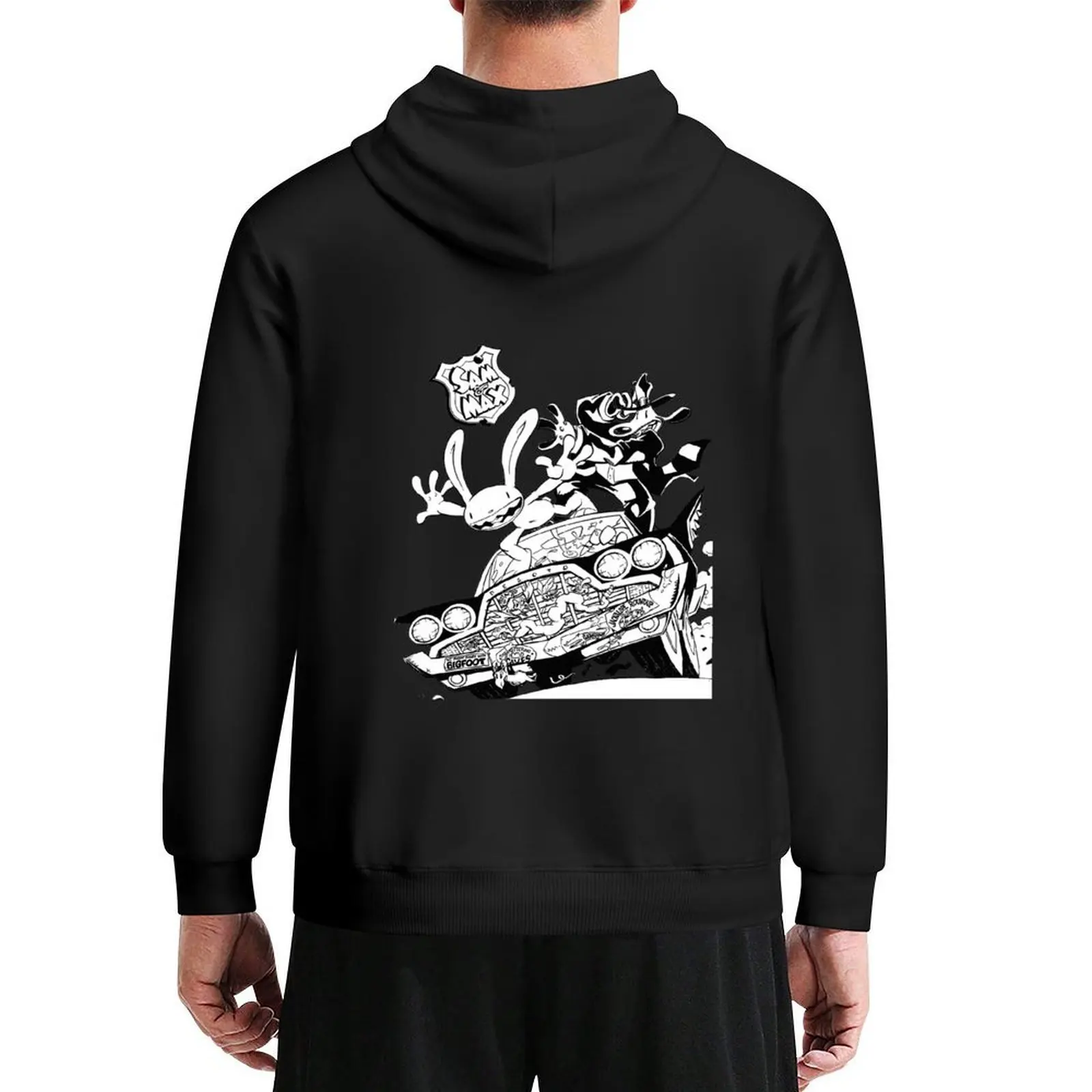 

sam and max Hoodie aesthetic clothing autumn new products japanese style men's autumn clothes new in hoodies & sweatshirts
