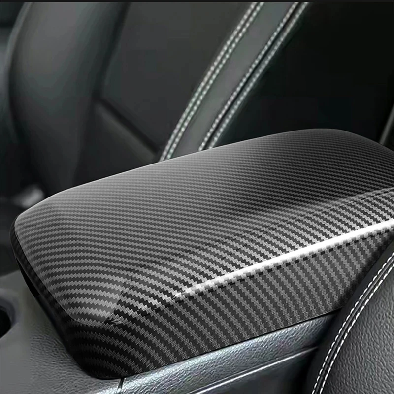 For Mercedes Benz A B GLA CLA W176 X156 C117 W246 class car center console armrest box panel carbon fiber interior components