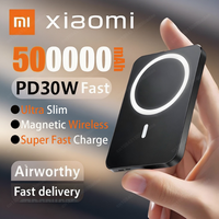 Xiaomi Ultra Slim Power Bank Mac Fast Charge Auxiliary Battery 50000mAh Magnetic Magnet Wireless Charging For IPhone Samsung New