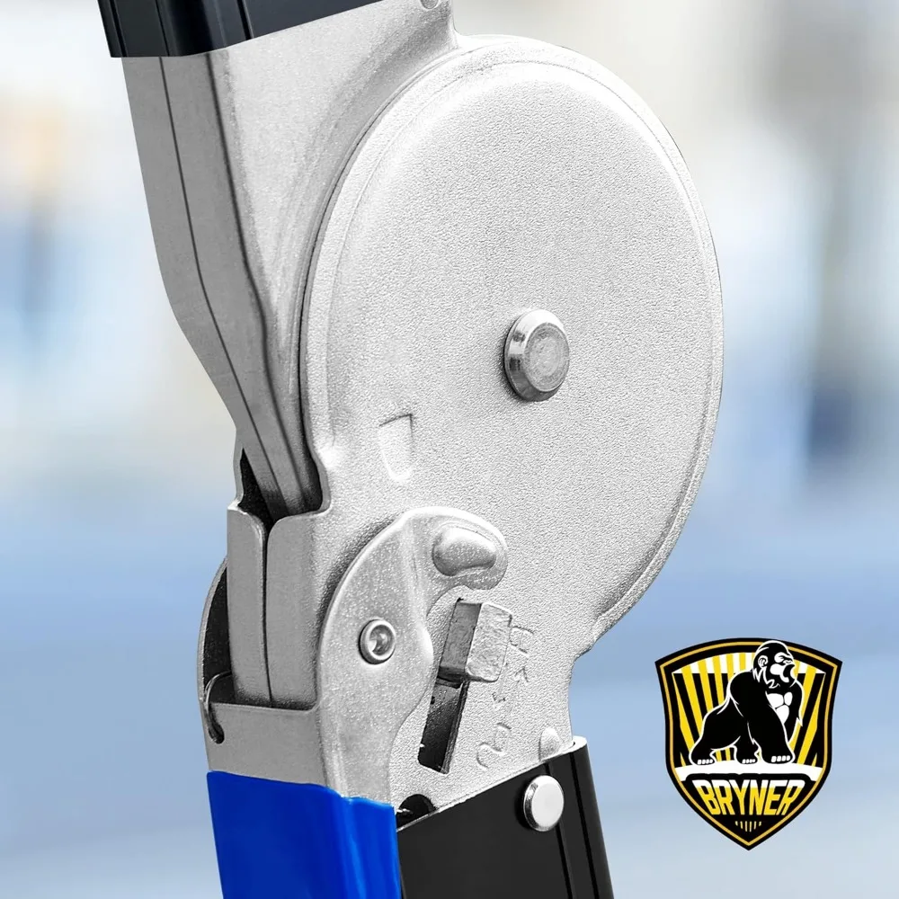 Bryner Escalera de extensión telescópica de aluminio multiusos 7 en 1 de 19,6 pies con diseño plegable ajustable