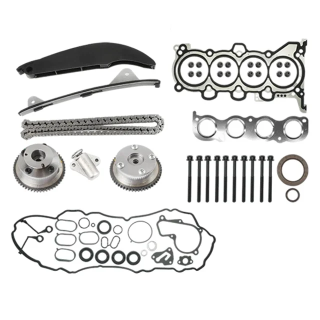 Engine Gasket Crankshaft ConRod Bearing Timing Chain Kit Fit 2.0 L T G4NH For 17-22 Hyundai Kona Veloster Elantra Kia Soul 2.0L