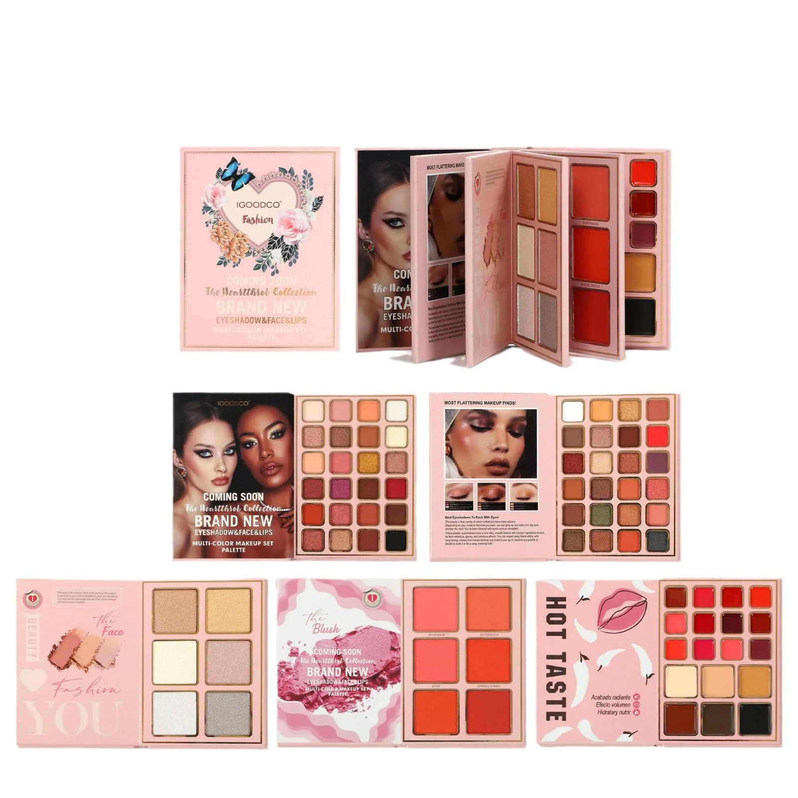 Professional 78-Color All-in-One Makeup Palette Set 5-Layer Book Design for Matte Shimmer Blush Contour Highlighter Cosmetics