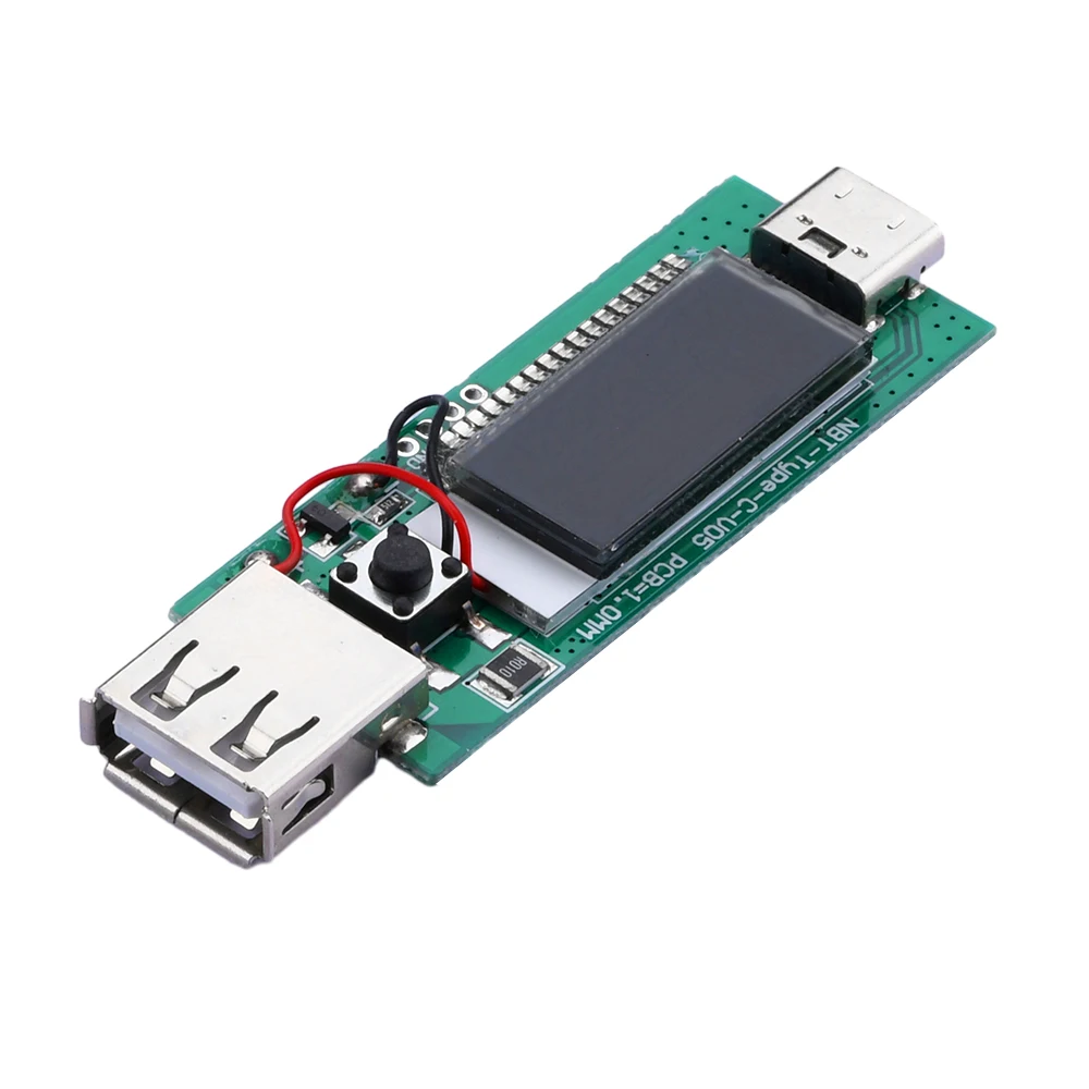 Type-C Input PD fast charging protocol decoy trigger module aging board with LCD display 5V/9V/15V/20V