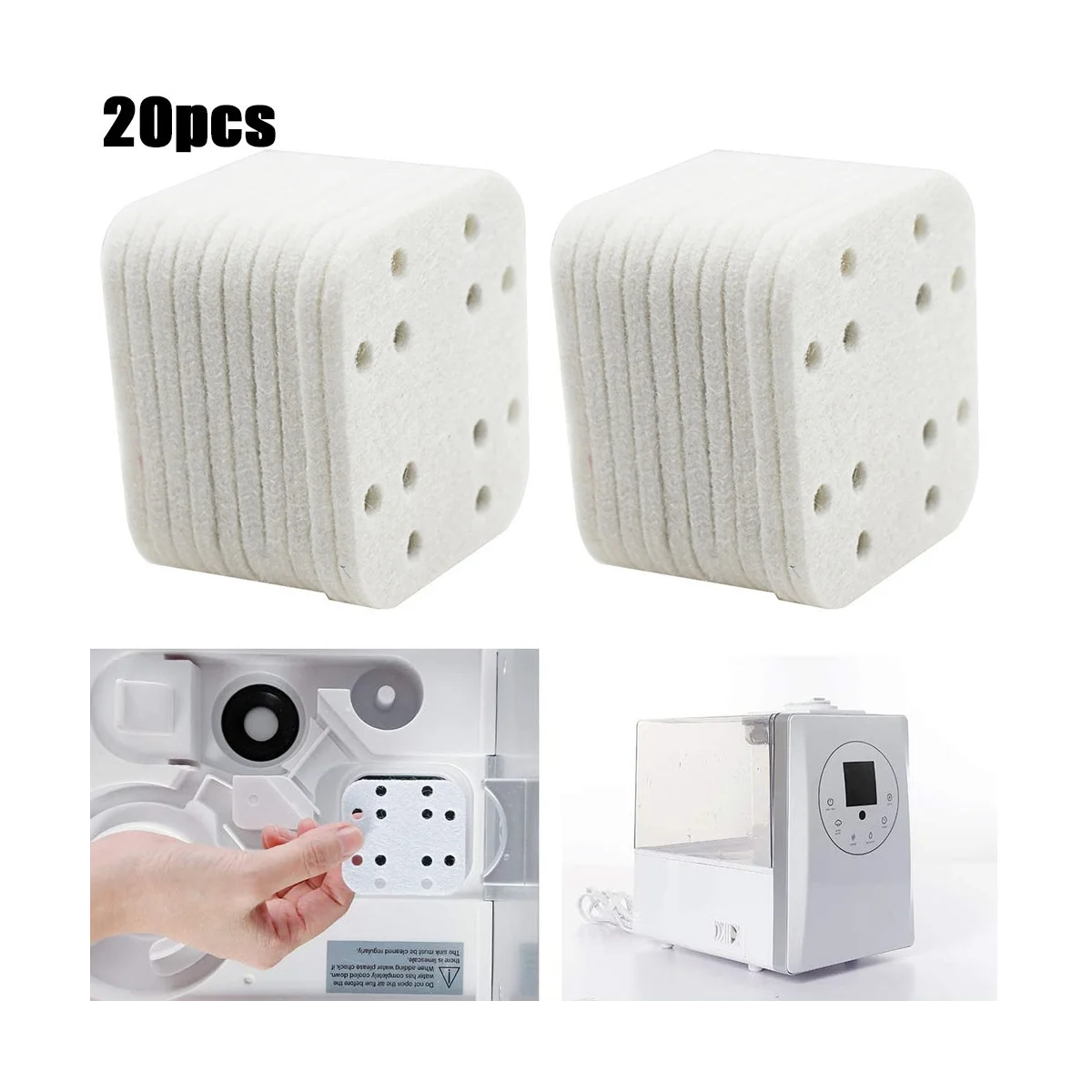 A09G-For LV600HH وسادة امتصاص معدنية مرطبة 20 حزمة وسادة إزالة الترسبات تمنع البناء المعدني العنيد