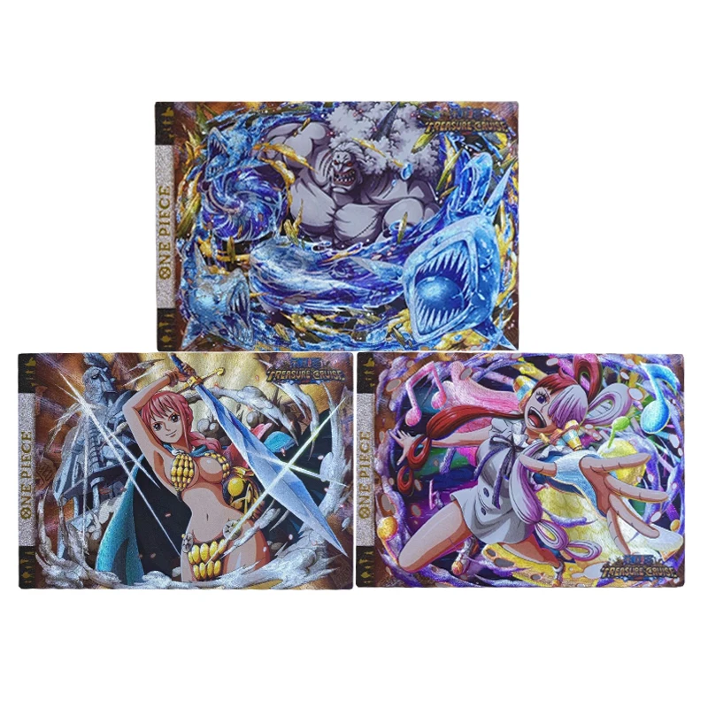 Diy opcg auto-feito uttar rebecca coleção cartão anime dos desenhos animados hody jones versão horizontal semi-grosso flash artesanato cartão brinquedos