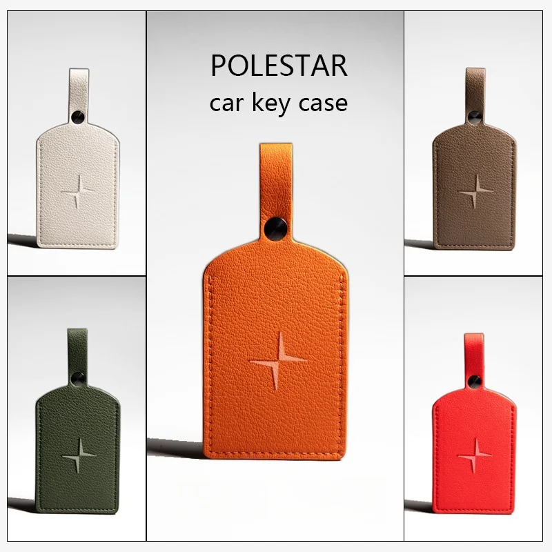 For Polestar leather card key case NFC Polestar2 Polestar 4 car interior Tuning accessories Key case for men and women