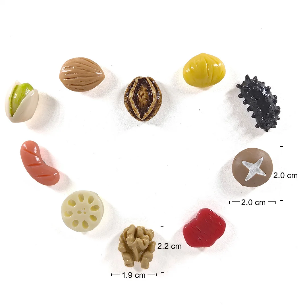 10pcs Food Fridge Magnet Abalone Sea Cucumber Beef Figurine Resin Refrigerator Whiteboard Sticker Decoration Kitchen Accessories