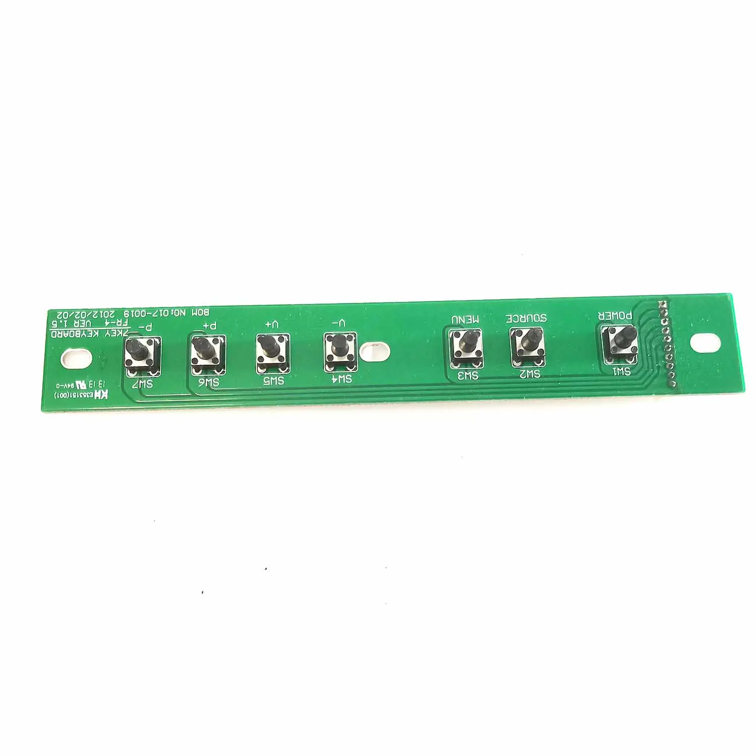 E353151 Teclado Switch Board, D01, 7 teclas, FR-4 VER1.5