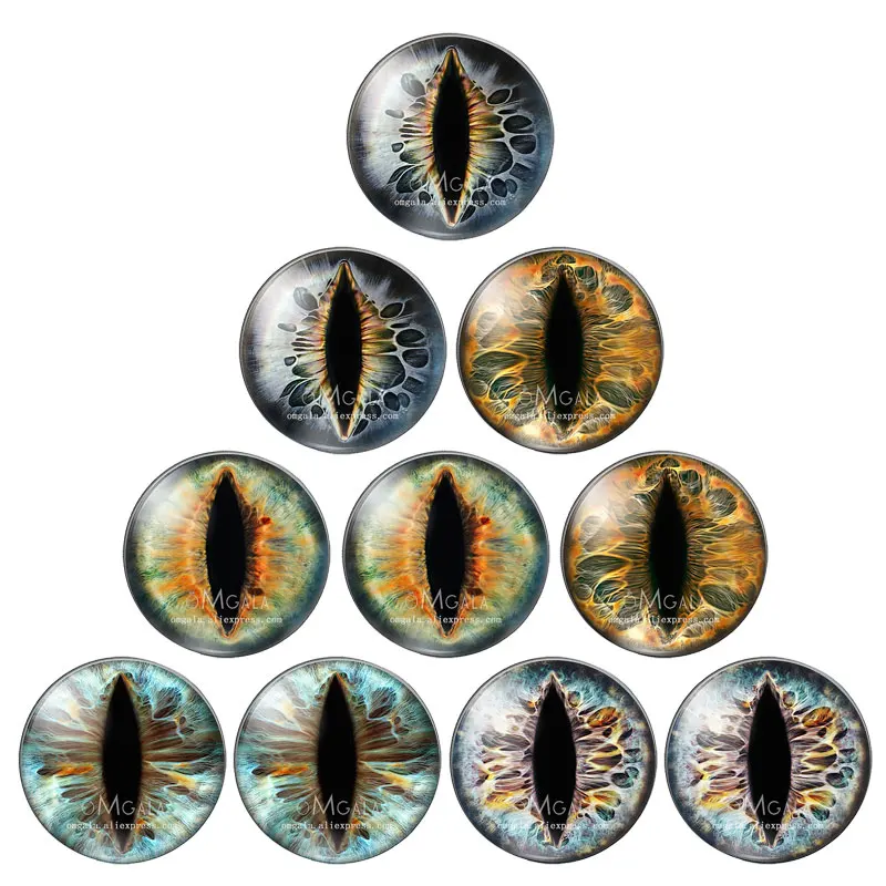In Paris Dragon Eyes Cat Eye Toys Hot Sale 6mm 8mm 10mm 12mm 14mm 20mm Handmade Photo Glass Cabochons DIY Making Accessories