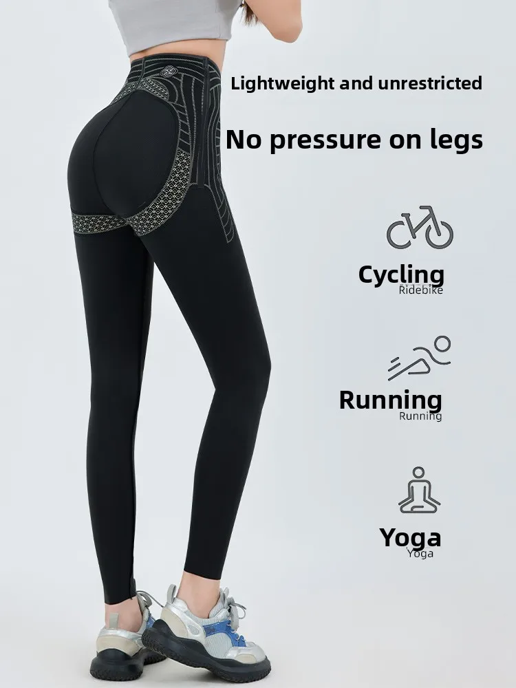 سراويل يوجا عالية الخصر للرجال نحت سراويل مريحة عالية المرونة لرفع الورك مناسبة للرياضة والملابس الخارجية