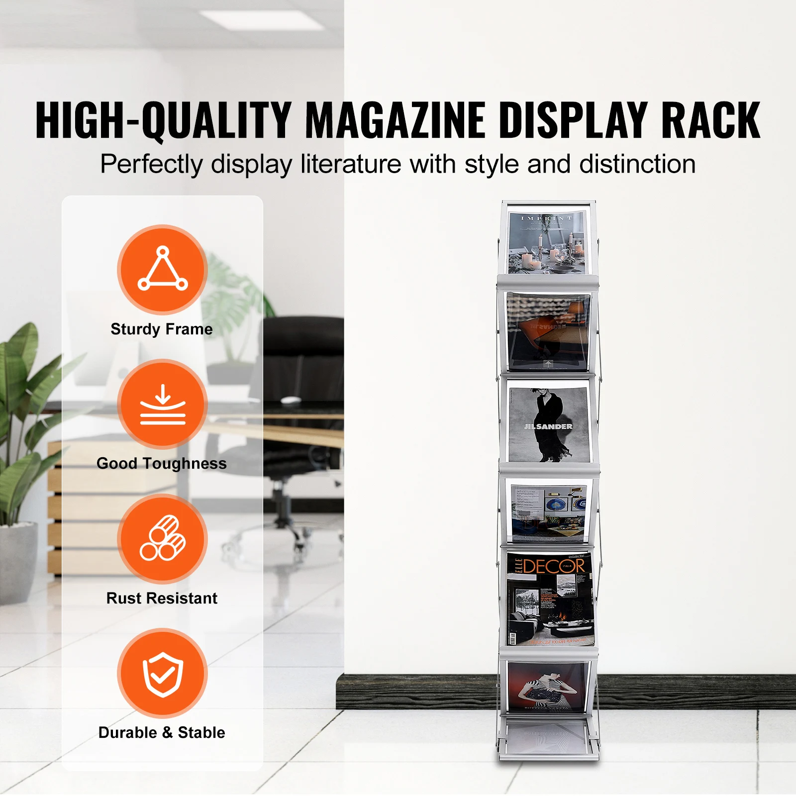 VEVOR Présentoir à Brochures e - Magazine Holder Rack avis et prix