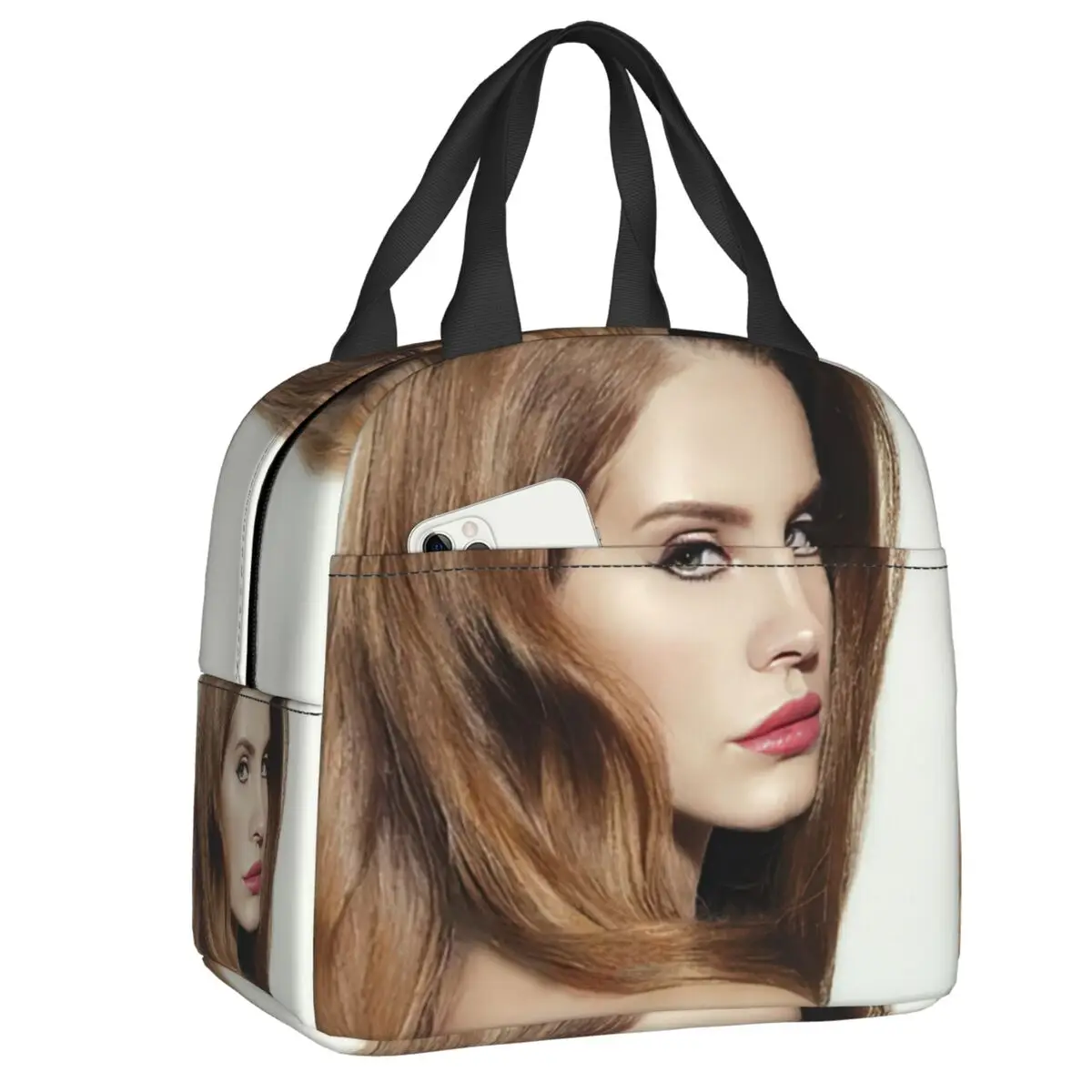 

Jealous Girl Lana Del Rey Insulated Lunch Bag for Work School Resuable Thermal Cooler Lunch Box Women Kids