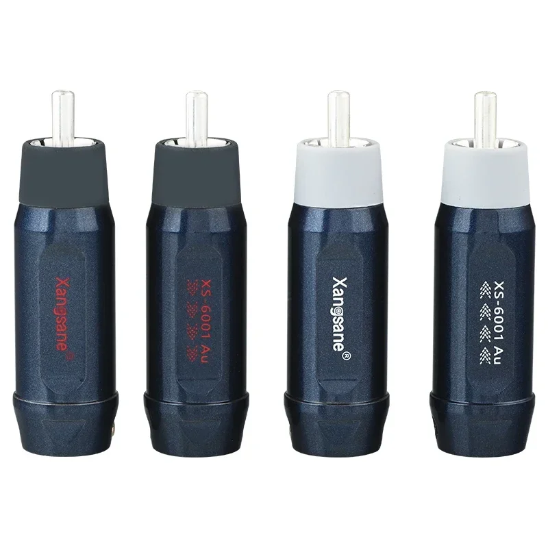 4 قطعة HiFi محول الصوت RCA التوصيل ذكر جاك النحاس لحام لتقوم بها بنفسك مكبر كهربائي CD Plyaer موصل #1