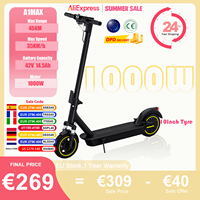 A1MAX Electric Scooter 500W Powerful Motor 35KM/H 45KM 42V14.5AH Battery 10Inch Pneumatic Tyres Smart Foldable EScooter