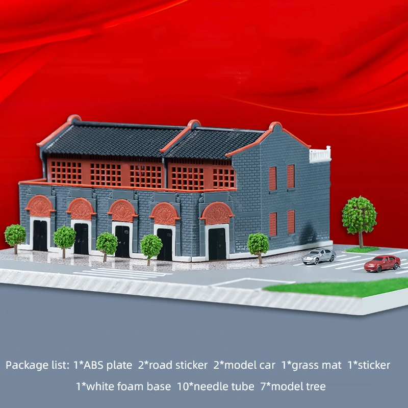 Kit de modelo de construcción de casa china en miniatura, juego de construcción de paisajes urbanos, Material arquitectónico, juguete artesanal de modelado para adultos