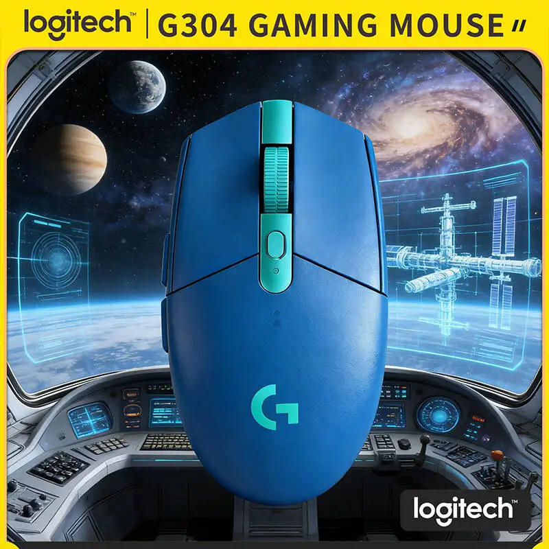 

Беспроводная мышь Logitech G304 LIGHTSPEED, сенсор HERO 12000 DPI, задержка 1 мс, 250 часов автономной работы, программируемые кнопки, для офиса и игр