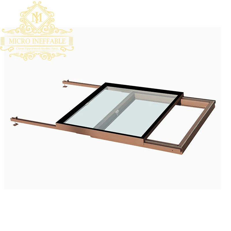 Professional Manufacture Residential Automatic Heat Insulation Low-e Glass Electric Skylight Window