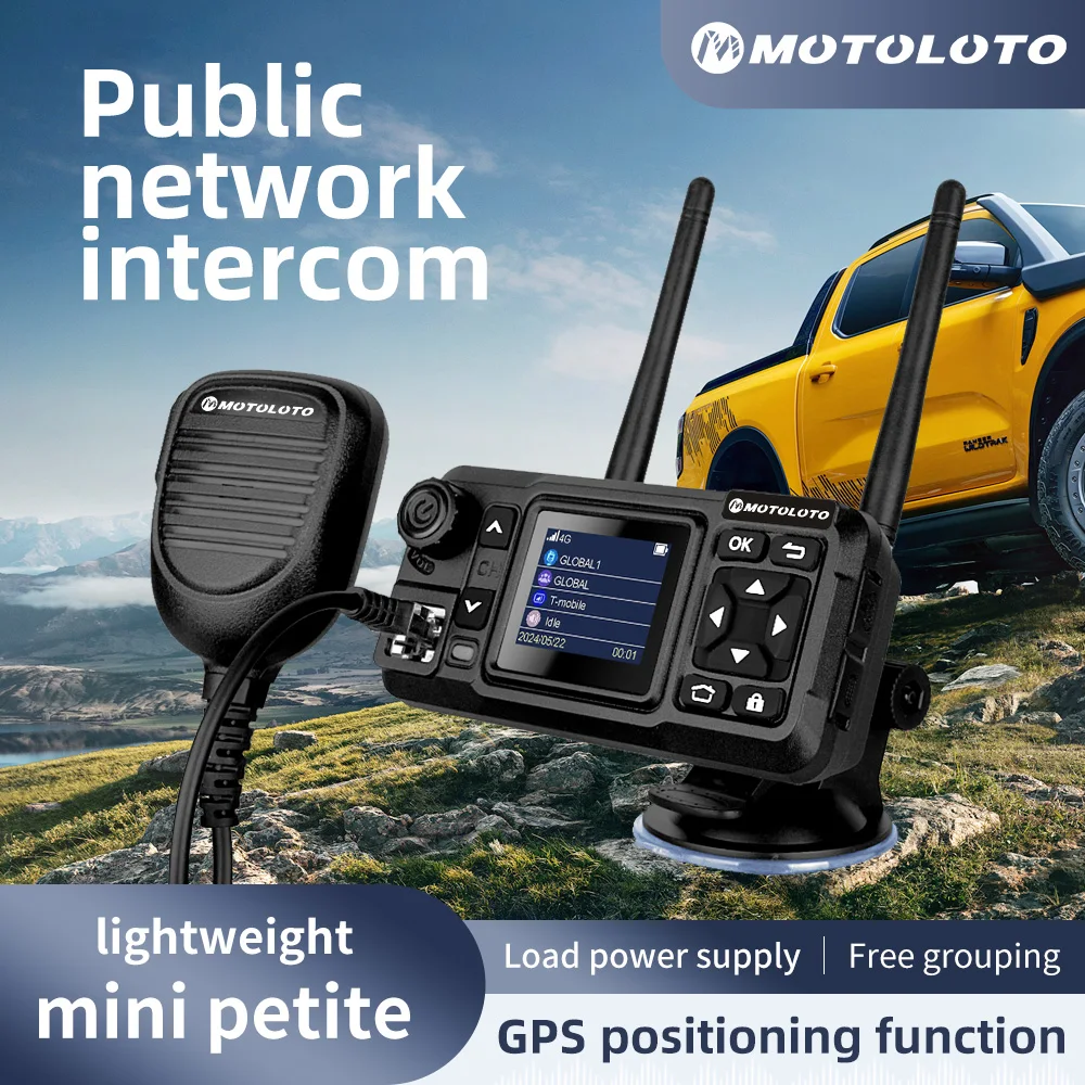 

9900 Zello Mini Mobile Radio 2G 3G 4G 5000KM Transceiver Supports GPS Positioning Car Radio