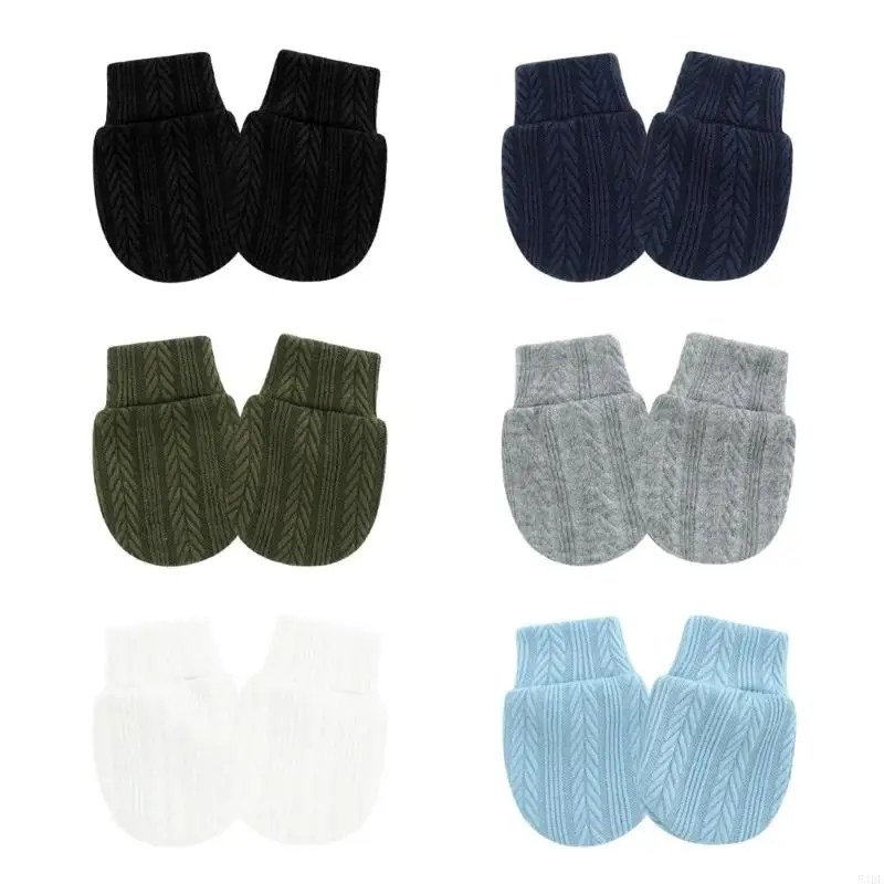 54DF Защитные средства для рук новорожденных Эластичный браслет Хлопковые варежки предотвращают появление царапин на коже