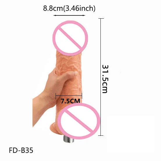 Big Solid Dildos with 3XLR Connector for Women Masturbation Automatic Thrust Sex Machine Massage Attachments Sex Toys for Couple