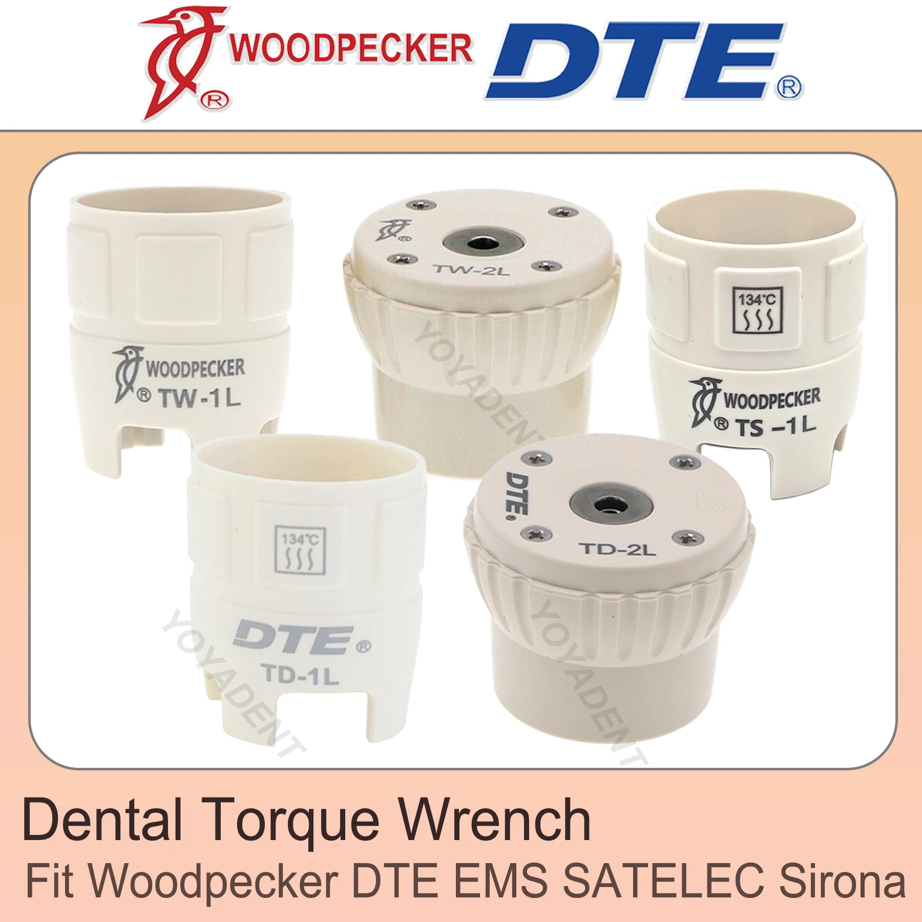 Original Woodpecker DTE Dental Torque Wrench Remove Scaling Tips Fit EMS SATELEC ACTEON NSK Handpiece TW-1L TD-1L TS-1L TW-2L