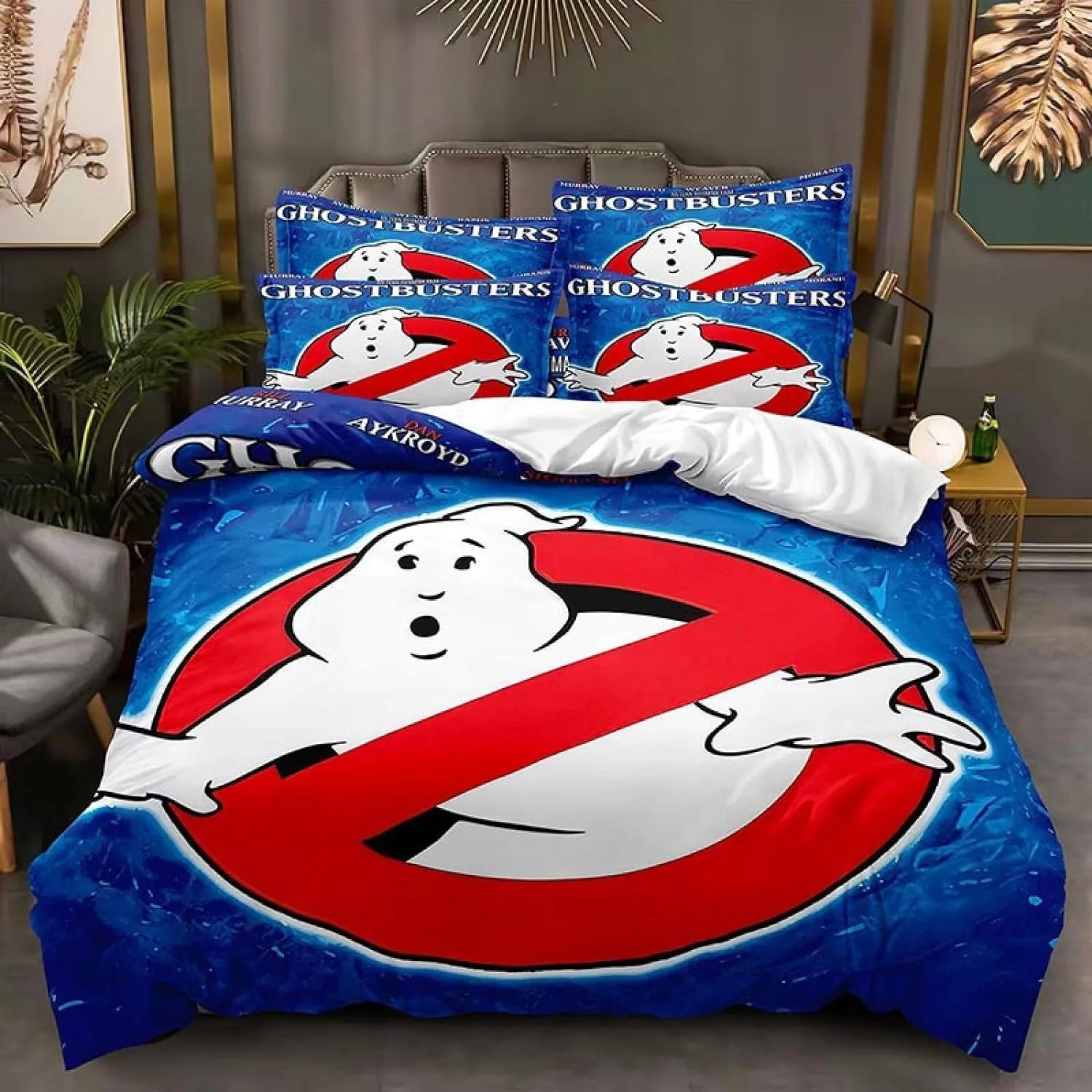 Cinema Ghostbusters Duvet Cover,Ghostbusters Bedding Set for adult children,Quilt Covers Single Twin Full Queen King Size