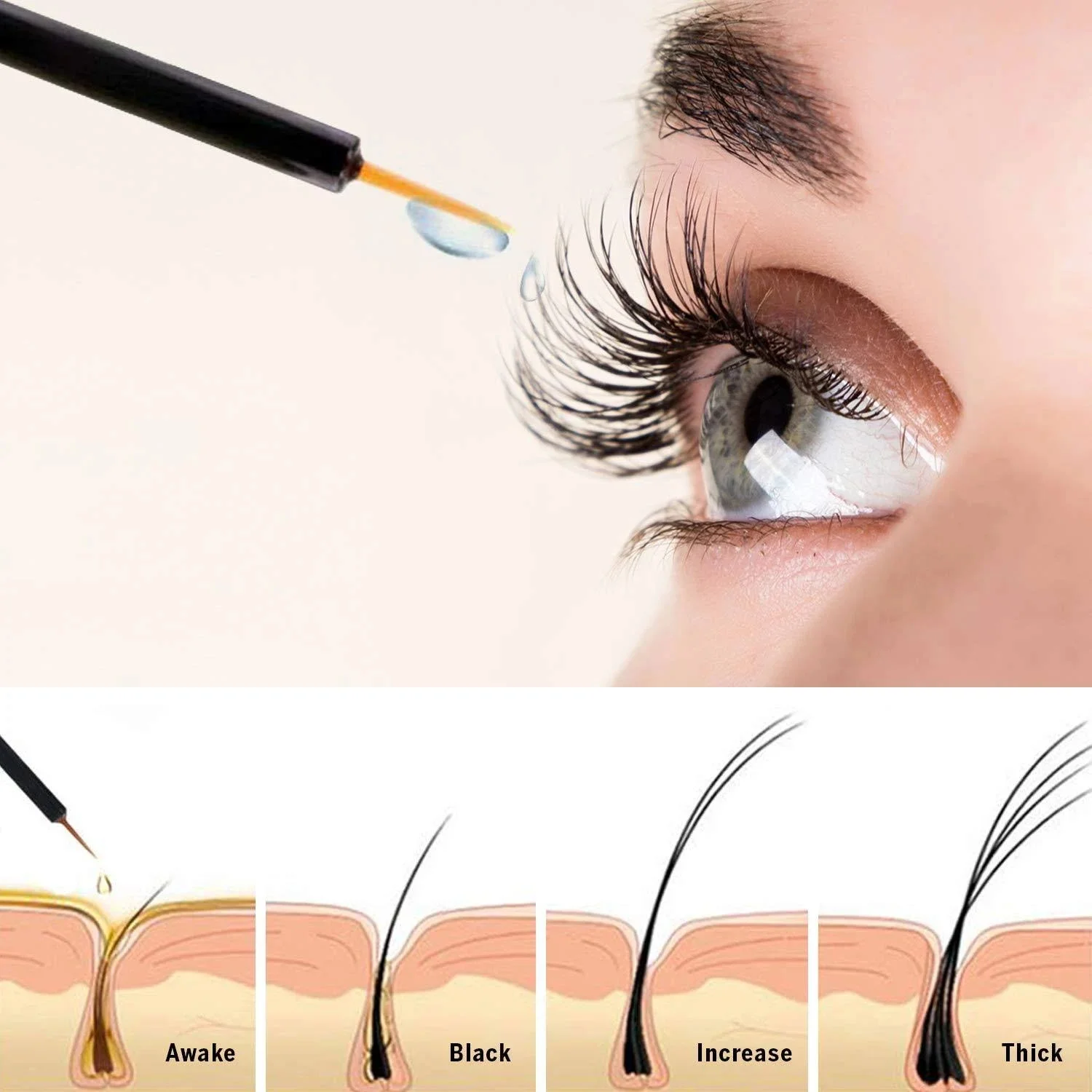 FEG PLUS+ Eyelash Rapid Eye Lash Growth Serum To Help Lengthen Thicken and Darken Your Eyelashes