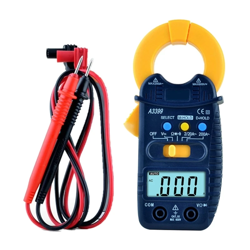 

Compact Digital Multimeter Essential Multimeter Tool Digital Clamp Multimeter Simple for Accurate Electrical Measurement