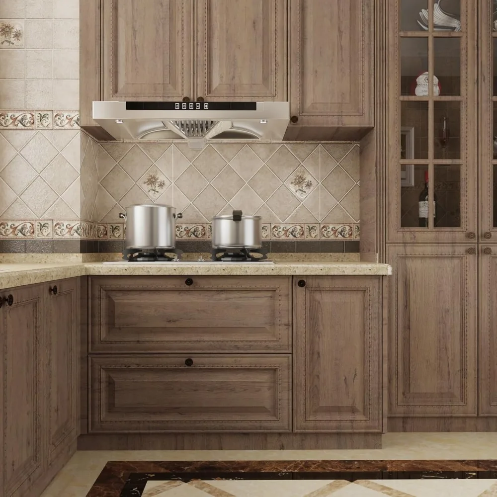 ورق اتصال من الخشب البني ذاتي اللصق للأثاث وأسطح الكونترتوب، 31 × 354 بوصة، ورق جدران خشبي خالٍ من الفقاعات