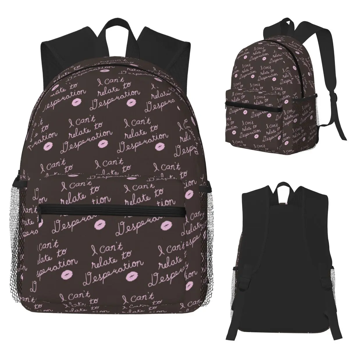 

Рюкзак для студентов «Я не могу облегчить деформации», школьная сумка, походный дорожный рюкзак для мальчиков и девочек, модная сумка для книг, сумки на плечо