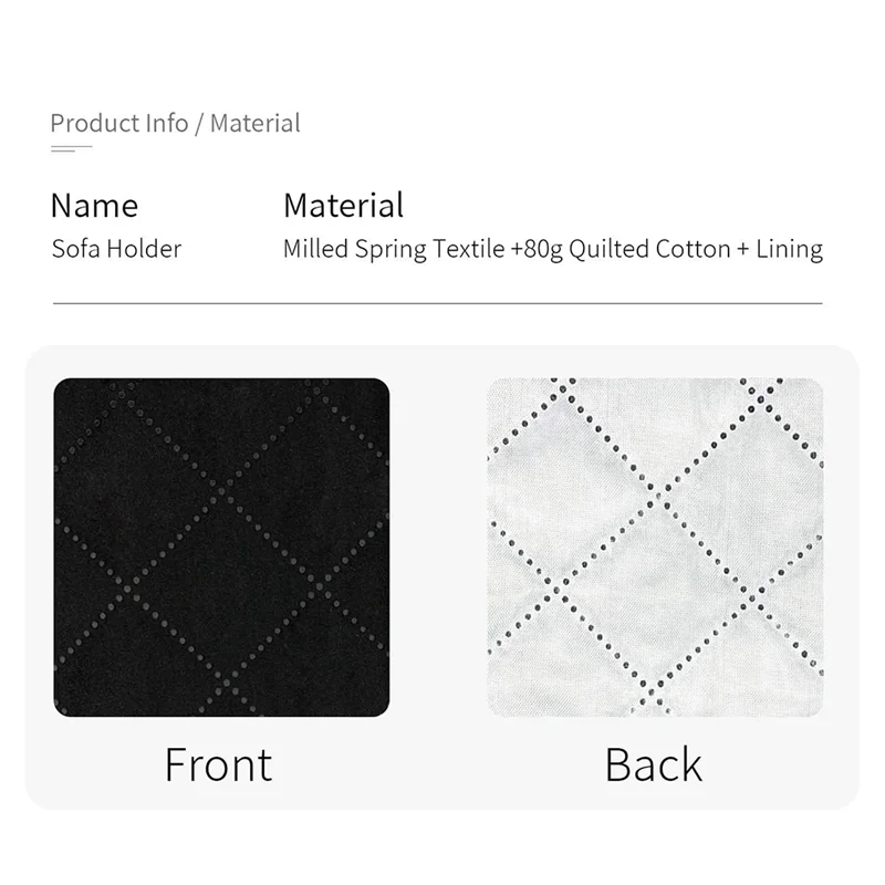 A59E-Sofa Armrest Organizer Remote Control Holder Non-Slip Armchair Holders For Couch Recliner With 5 Pockets For Book Etc Durab