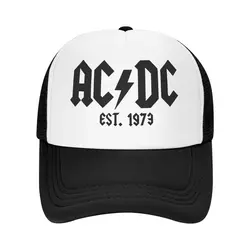 Let There Be Rock AC-DC Trucker Caps Adult Fitted Band Music Hats Trucker Worker Cap Dad Hat Mesh Baseball Cap Wholesale New