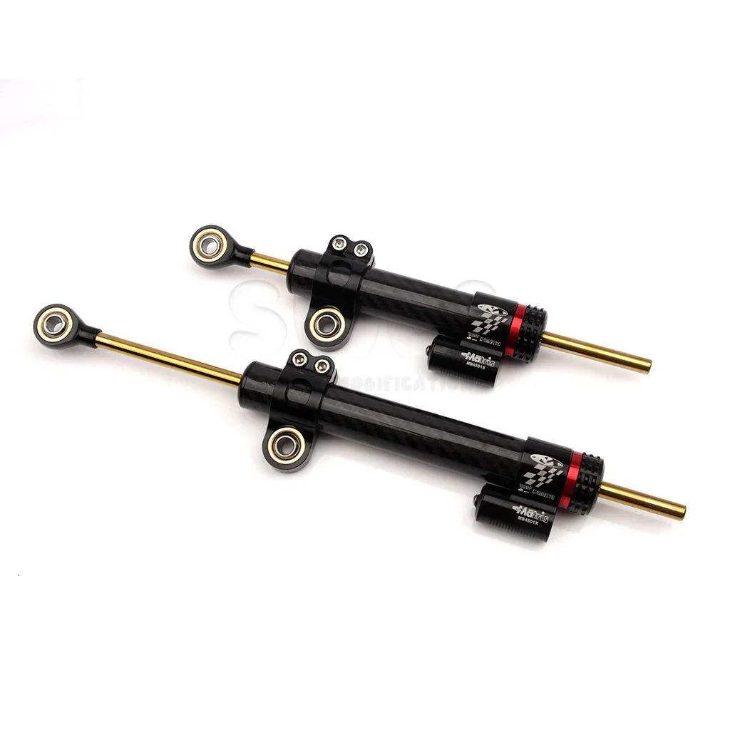 Carbon fiber damper motorcycle balance bar directional stabilizer adjustable titanium ruler shock absorber factory direct sales