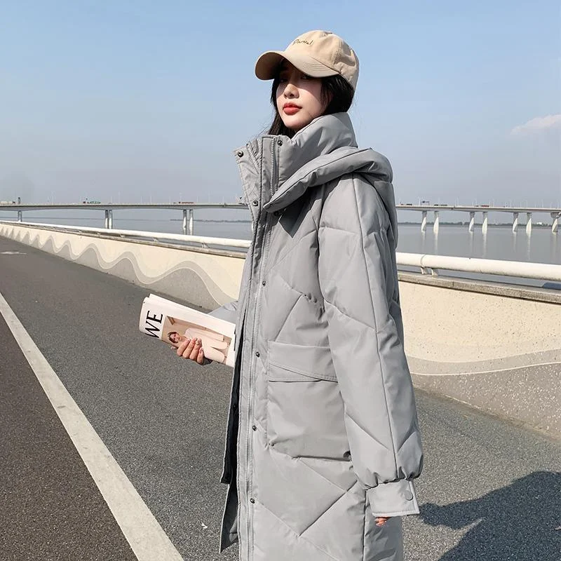 Thickened Down Cotton Coat Women Loose Coat Medium Length Cotton Outerwear Women Jackets Winter Coat Jacket 2023 New