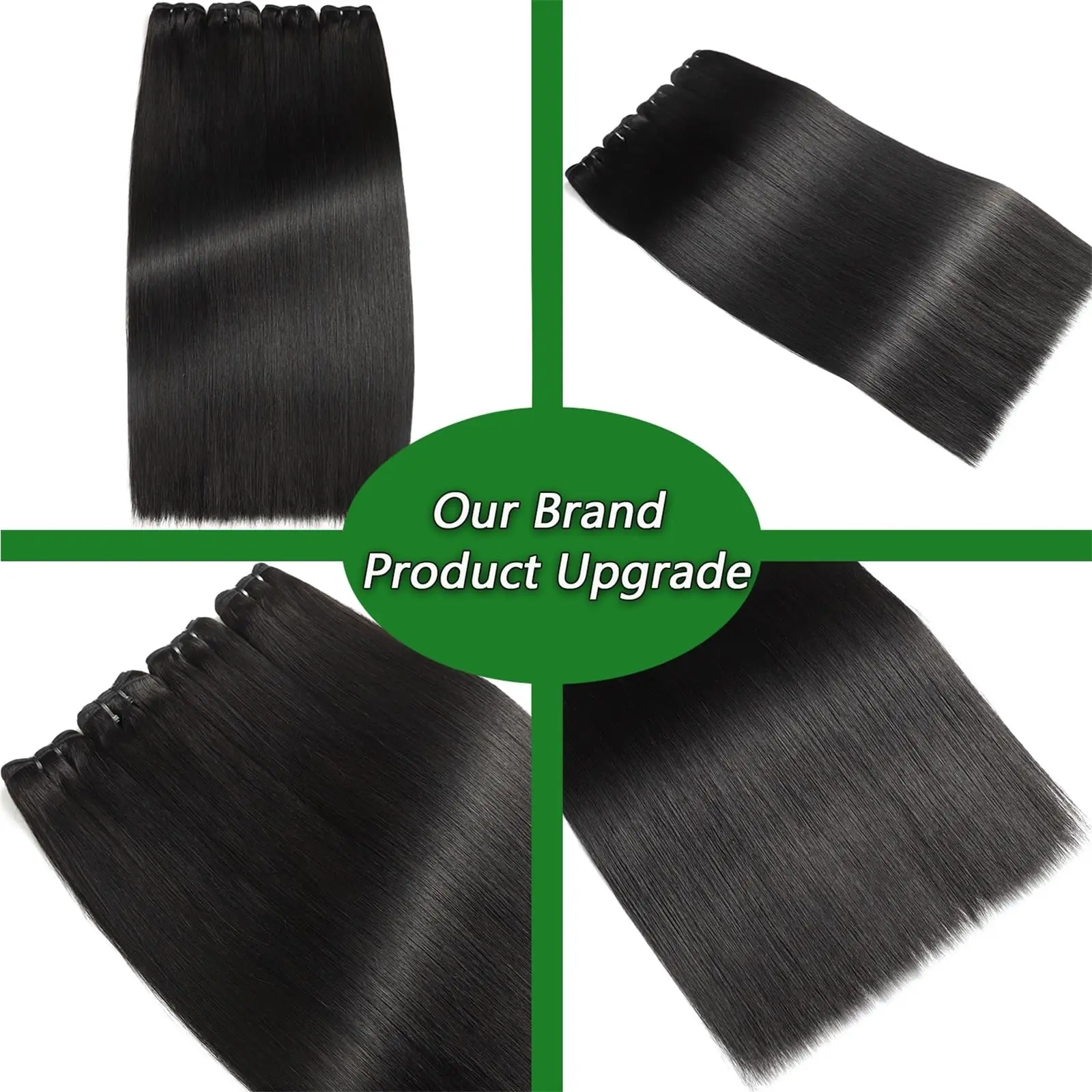 16A ナチュラルブラック人毛バンドル未処理ブラジル生毛織りバンドルストレート人毛バンドルヘアエクステンション