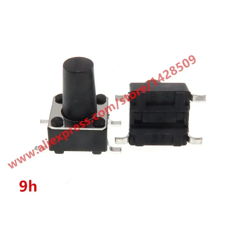 

600pcs PCS SMD Switch 6*6*9mm 4Pin Tactile Tact Push Button Micro Switch Self-reset Switches
