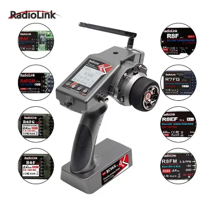 RadioLink RC4GS V3 2.4G 4CH 5CH 7CH 400M remote control transmitter + R6Fg gyroscope internal receiver for remote control of car