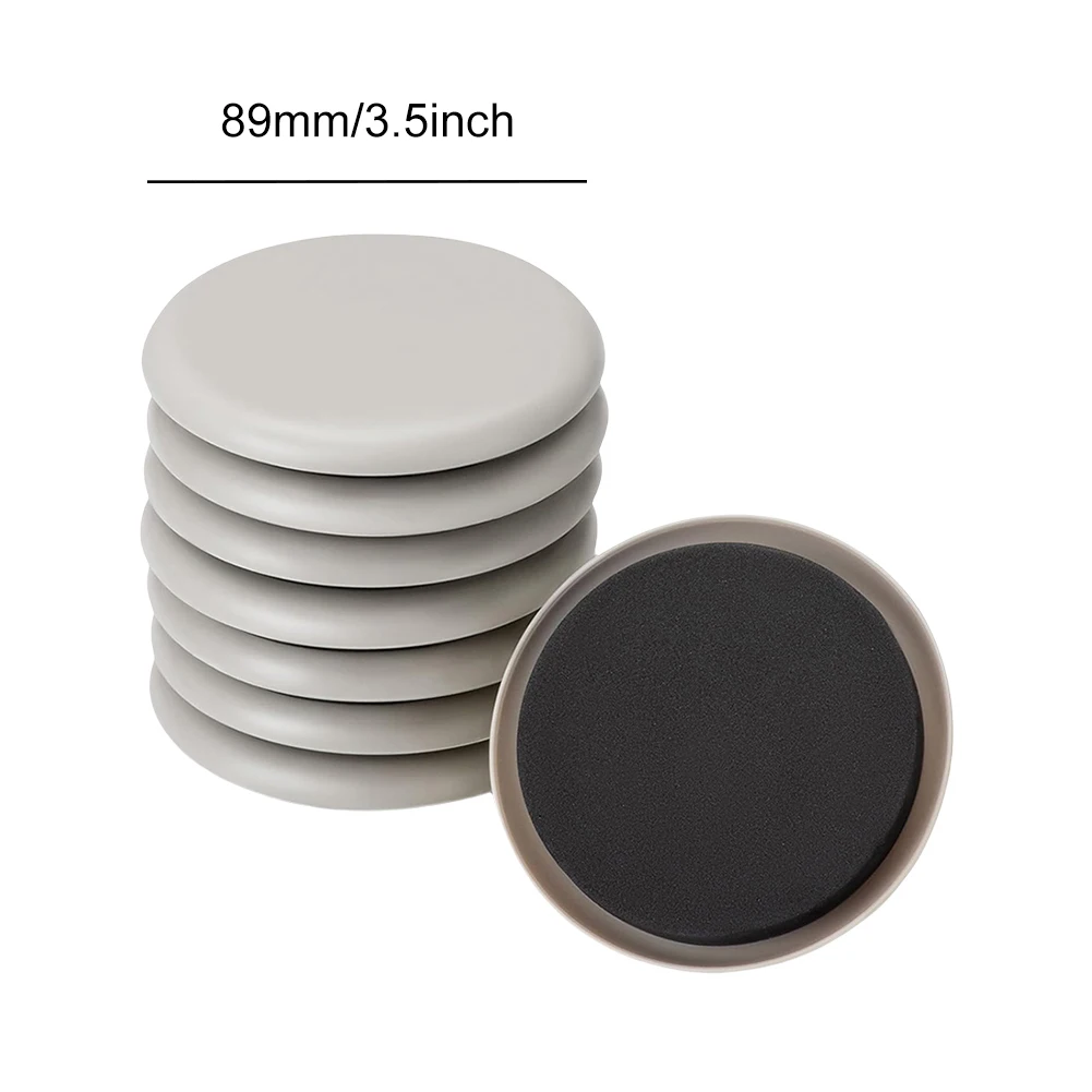 8Pcs Furniture Sliders Furniture Leg Slider Pad Self-Adhesive Furniture Moving Pads for Carpet & Hardwood Floors
