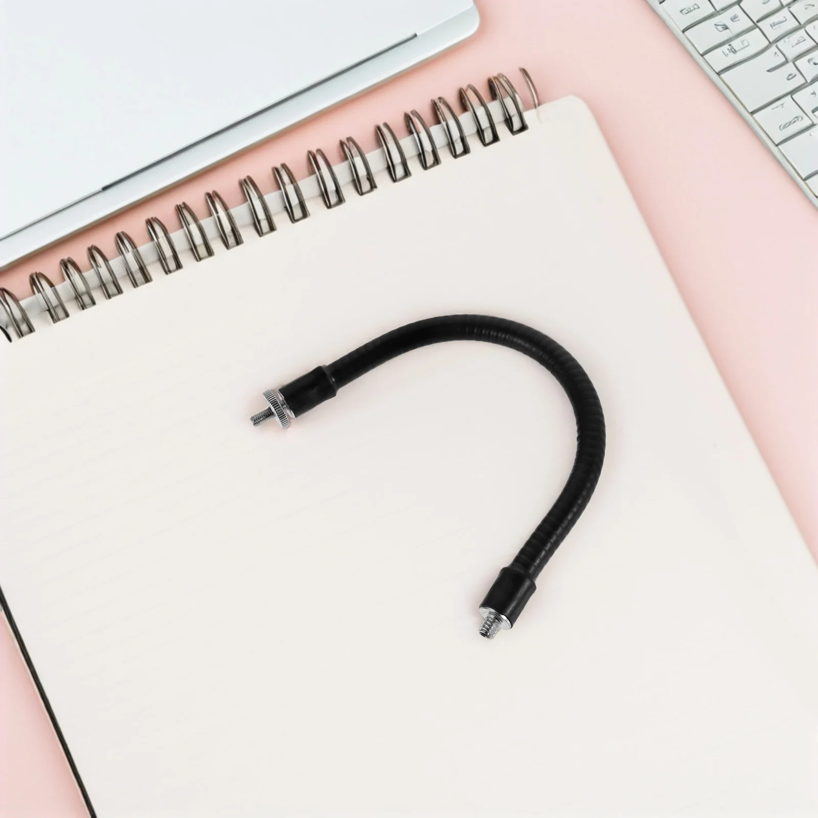 Metal Microphone Gooseneck Extension Rod 360° Adjustable Bendable Mic Holder For Live Streaming Studio Recording M5 To 1/4