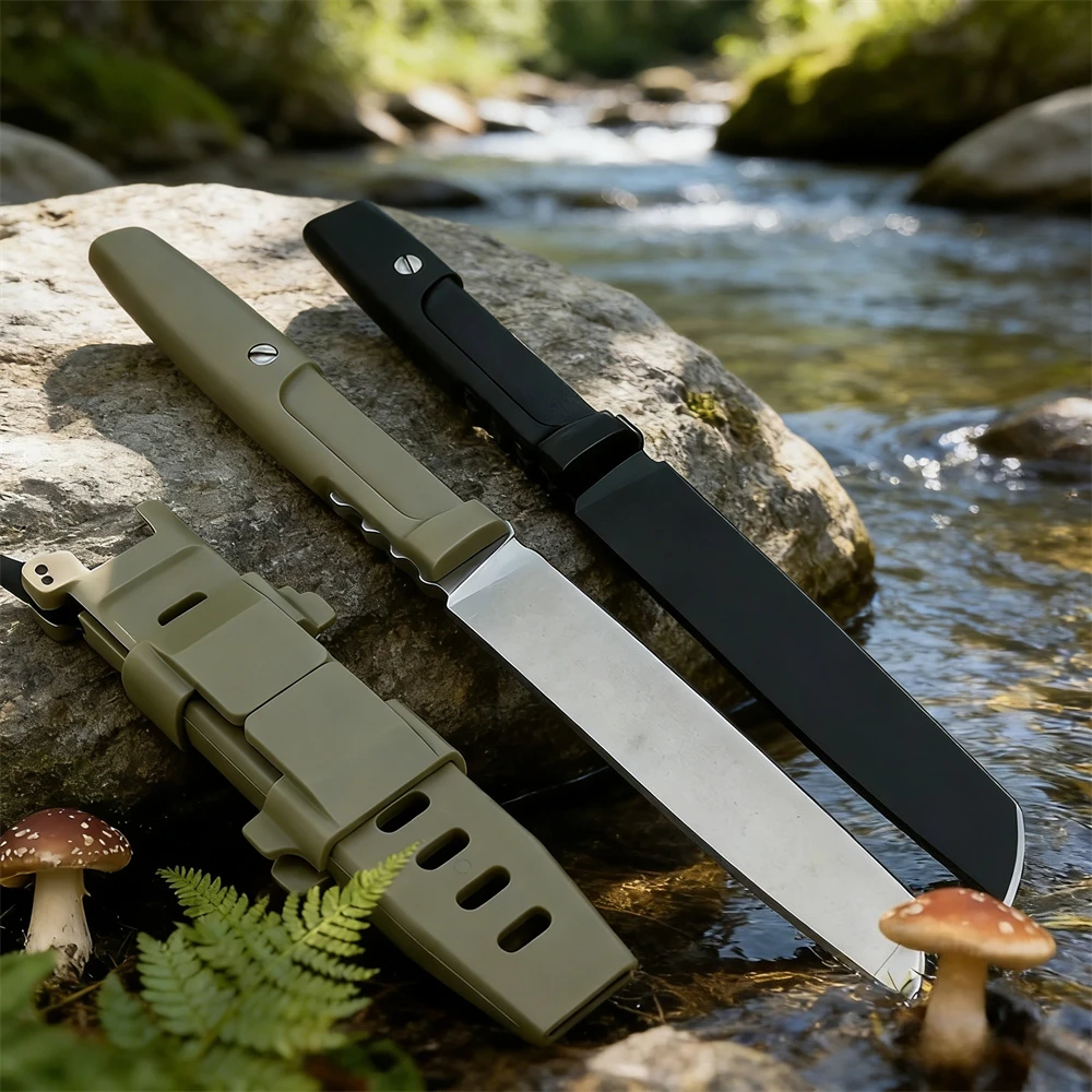 

Нож MAMBA с цельным лезвием – сталь 440C, рукоять из нейлонового стекловолокна – компактный многофункциональный инструмент для кемпинга и выживания на природе