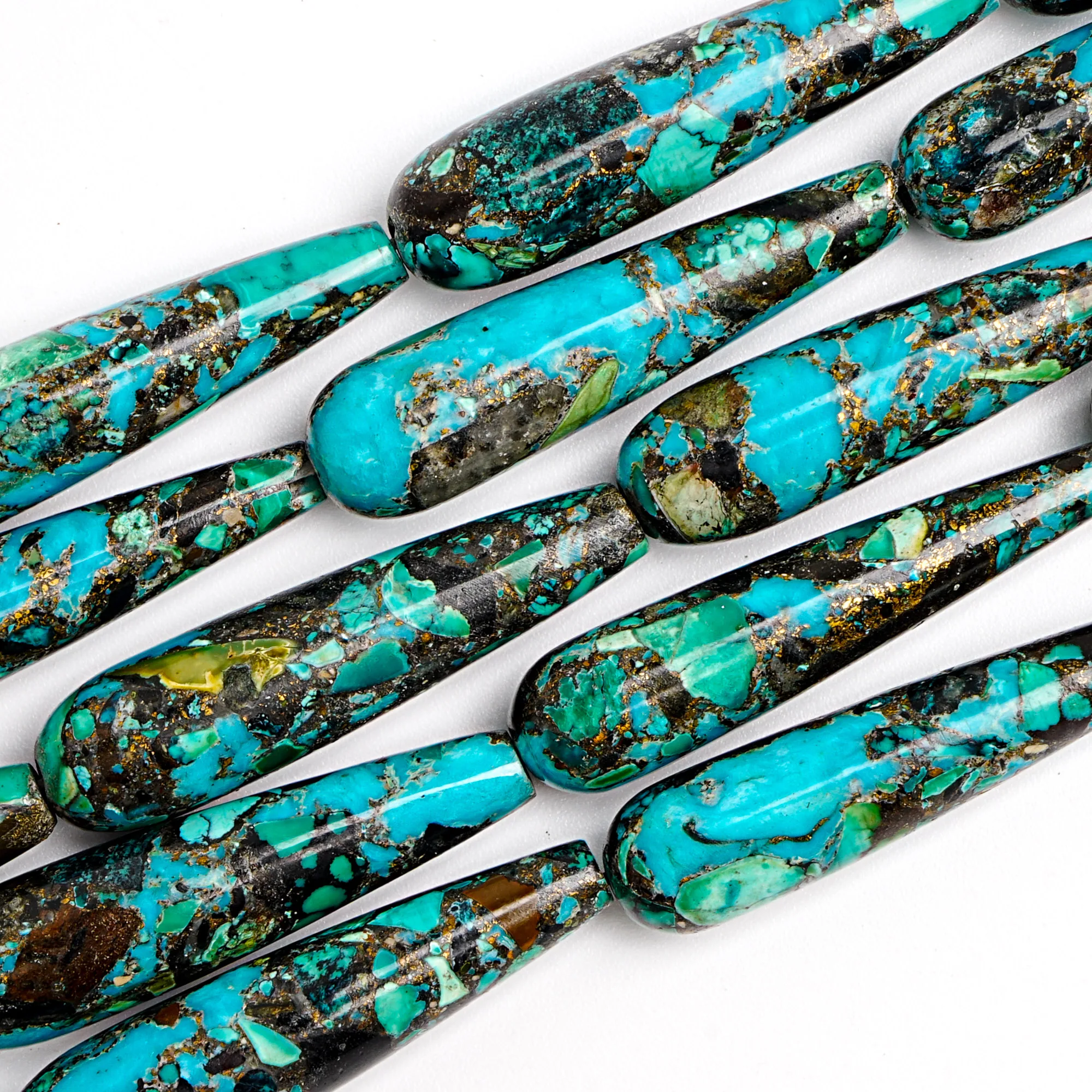COPPER WIRE TURQUOISE GEMSTONE - Gemstone Bracelet Healing 评论和价格