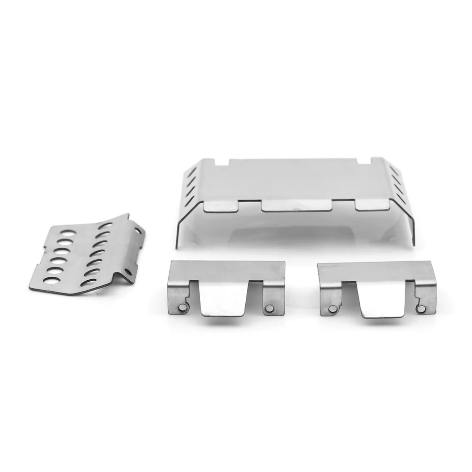INJORA Protège-essieux Acier Inoxydable Pour Crawler RC 1/10 FMS FCX10 – Avant Et Arrière
