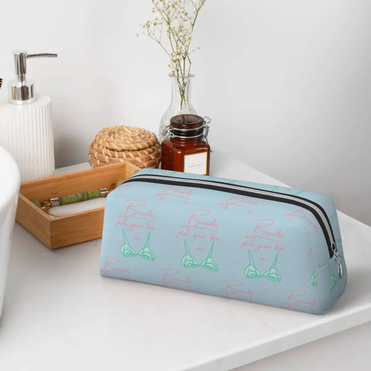 Brenda Put Your Bra On Pencil Cases for Student Gifts Pen Box Pencil Bag Pencil Pouch Storage Stationery Supplies