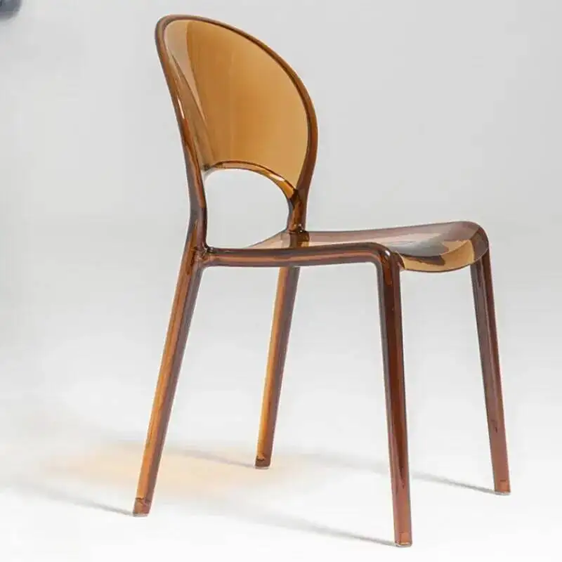 

Пластиковые уличные обеденные стулья для балкона, эргономичные прозрачные стулья для гостиной, игровые минималистичные стулья, мебель для дома QQ