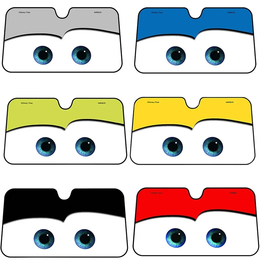 6 Color Car Sun Protection Eye Pattern Heated Windshield Sun Visor Window Windshield Sun Shade Car Sun Visor Car Sun Visor image 3